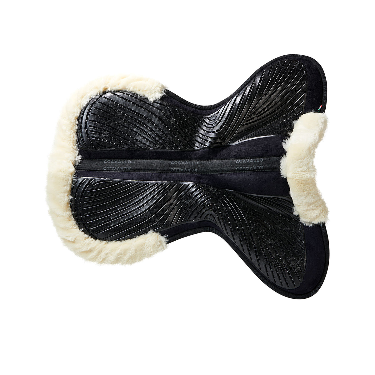 Acavallo - Underlag, memory foam, close contact, cut-out kunstigt lammeskind, gel grip, flat