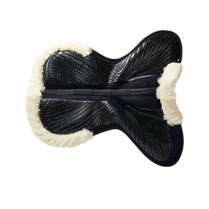 Acavallo - Underlag, memory foam, close contact, cut-out kunstigt lammeskind, gel grip, flat