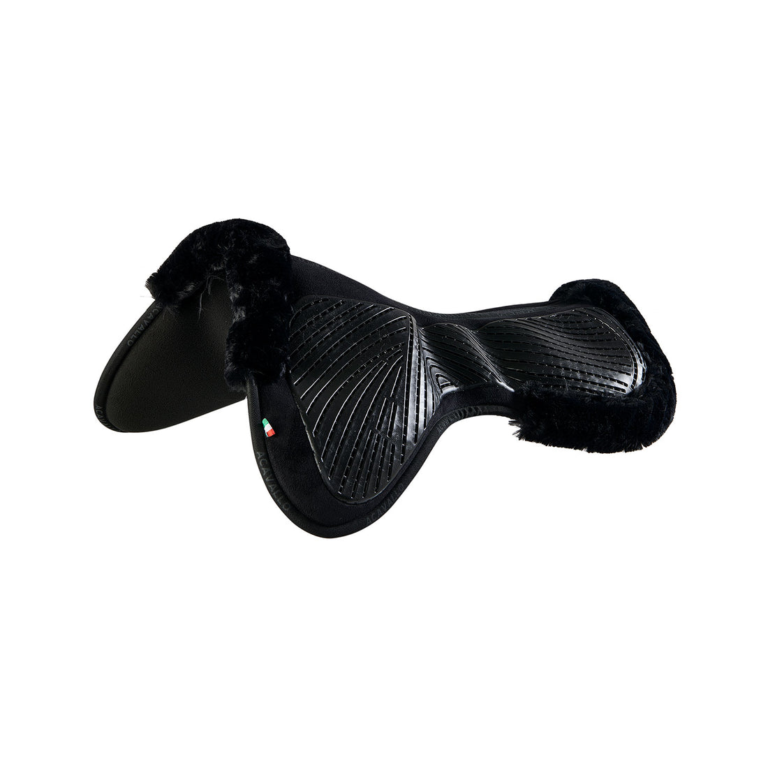 Acavallo - Underlag, memory foam, close contact, cut-out kunstigt lammeskind, gel grip, flat