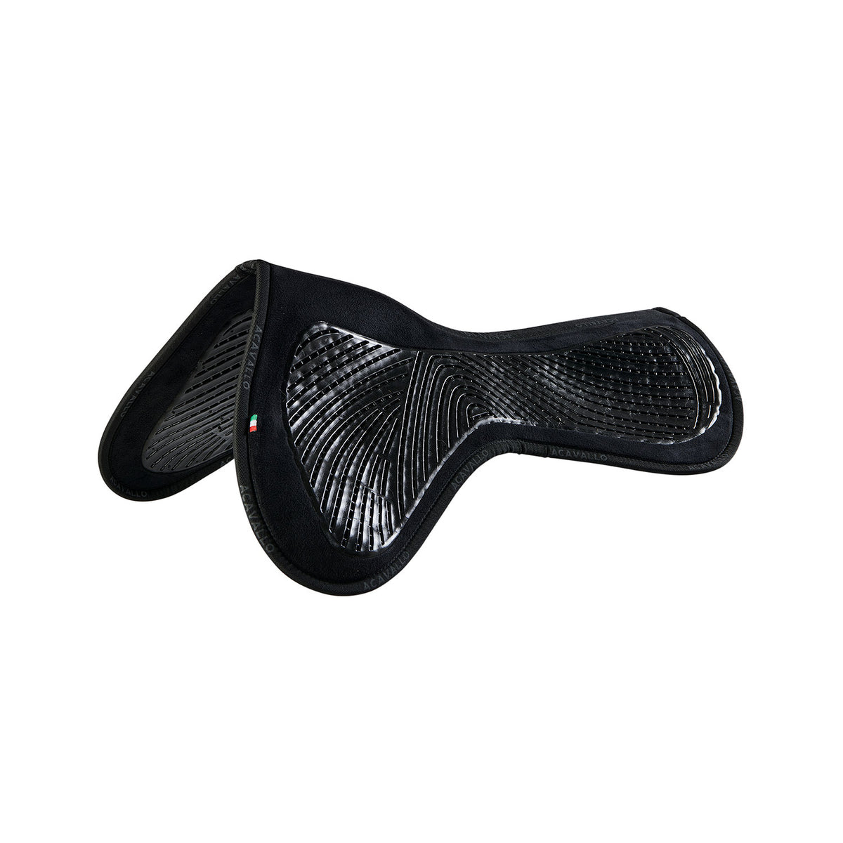 Acavallo - Underlag, Slim pad, close contact, ruskind, dobbeltsidet gel grip, flat