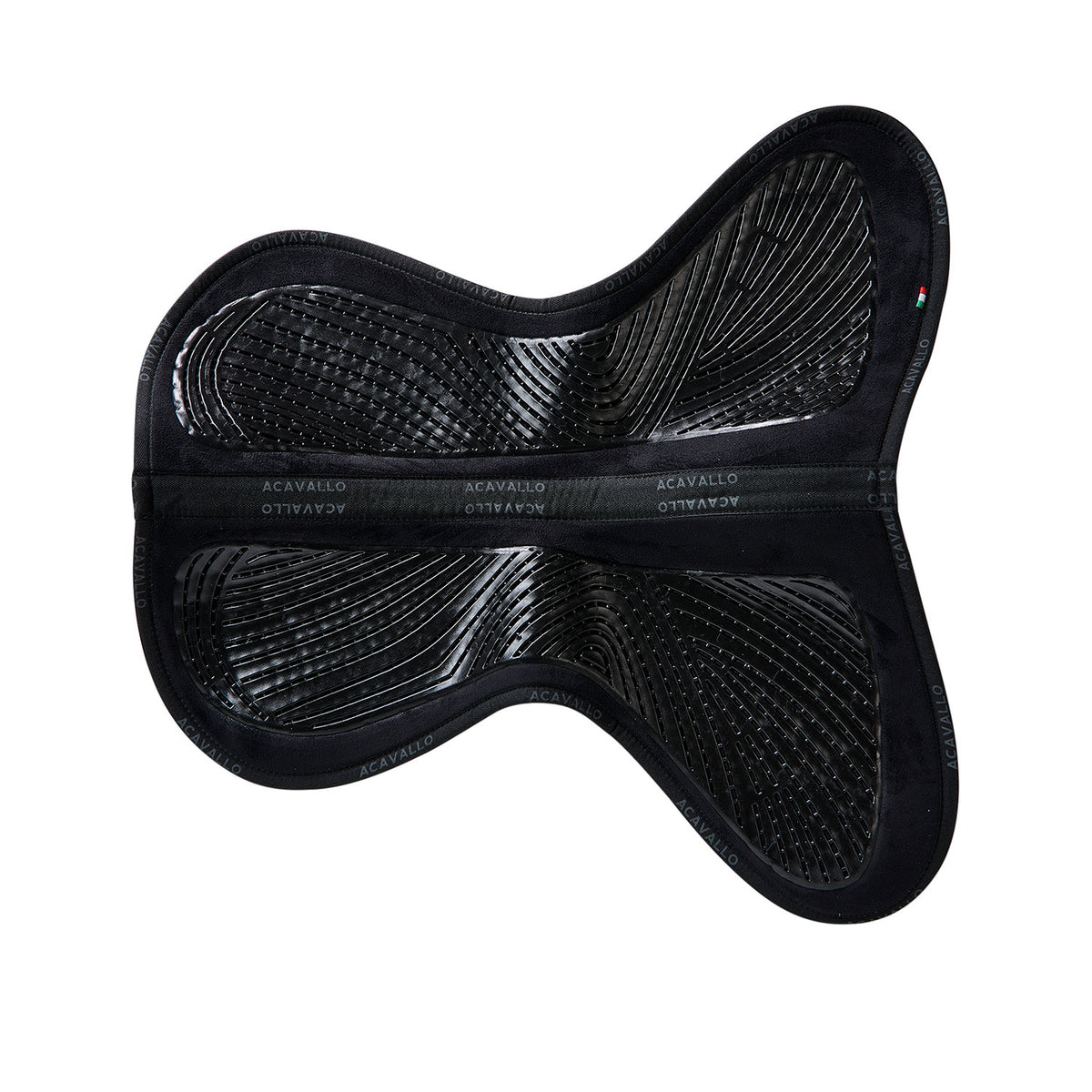 Acavallo - Underlag, Slim pad, close contact, ruskind, dobbeltsidet gel grip, flat