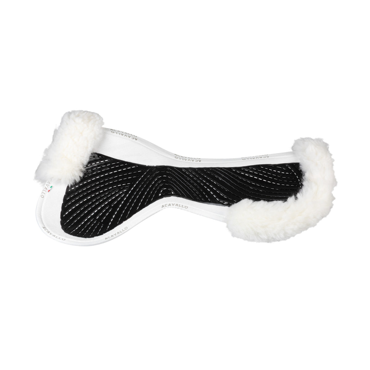 Acavallo - Underlag, Slim pad, close contact, cut-out lammeskind, dobbeltsidet gel, flat