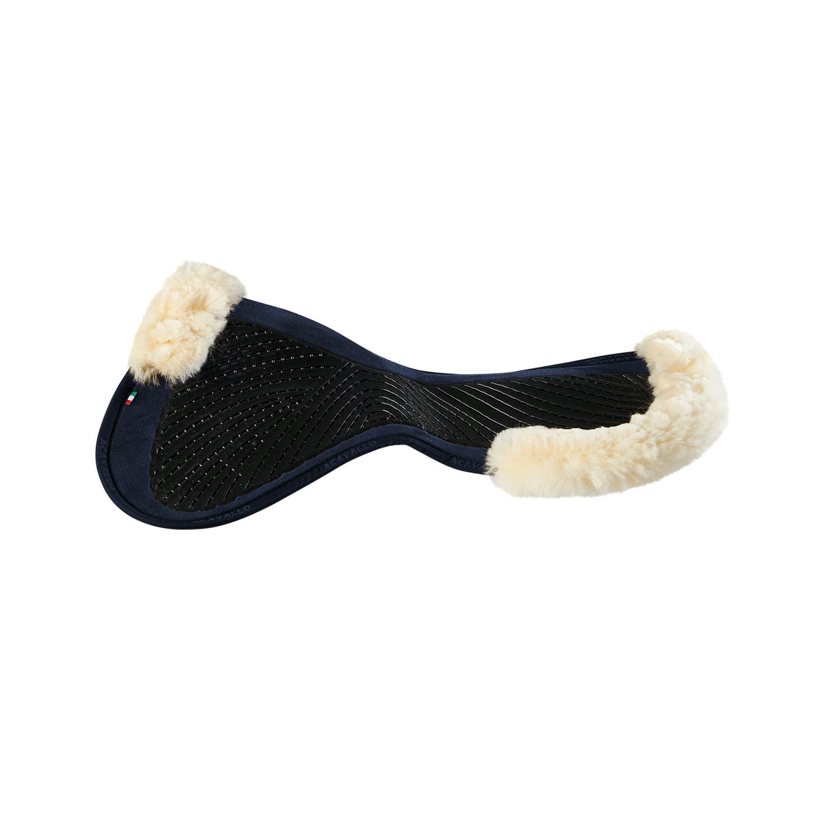 Acavallo - Underlag, Slim pad, close contact, cut-out lammeskind, dobbeltsidet gel, flat
