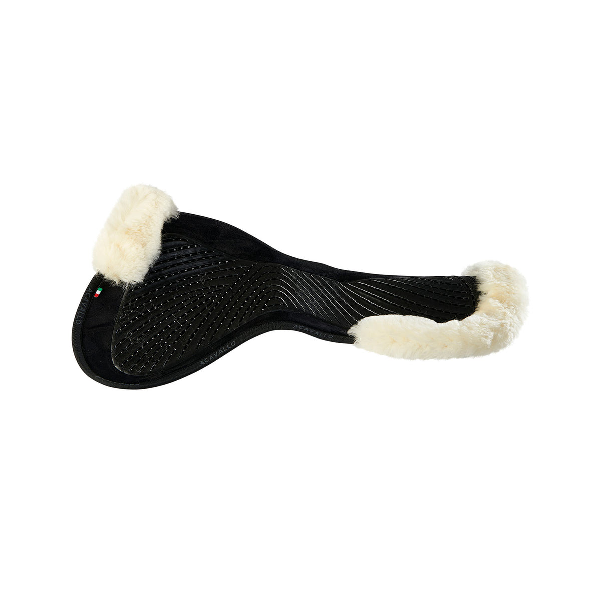 Acavallo - Underlag, Slim pad, close contact, cut-out lammeskind, dobbeltsidet gel, flat
