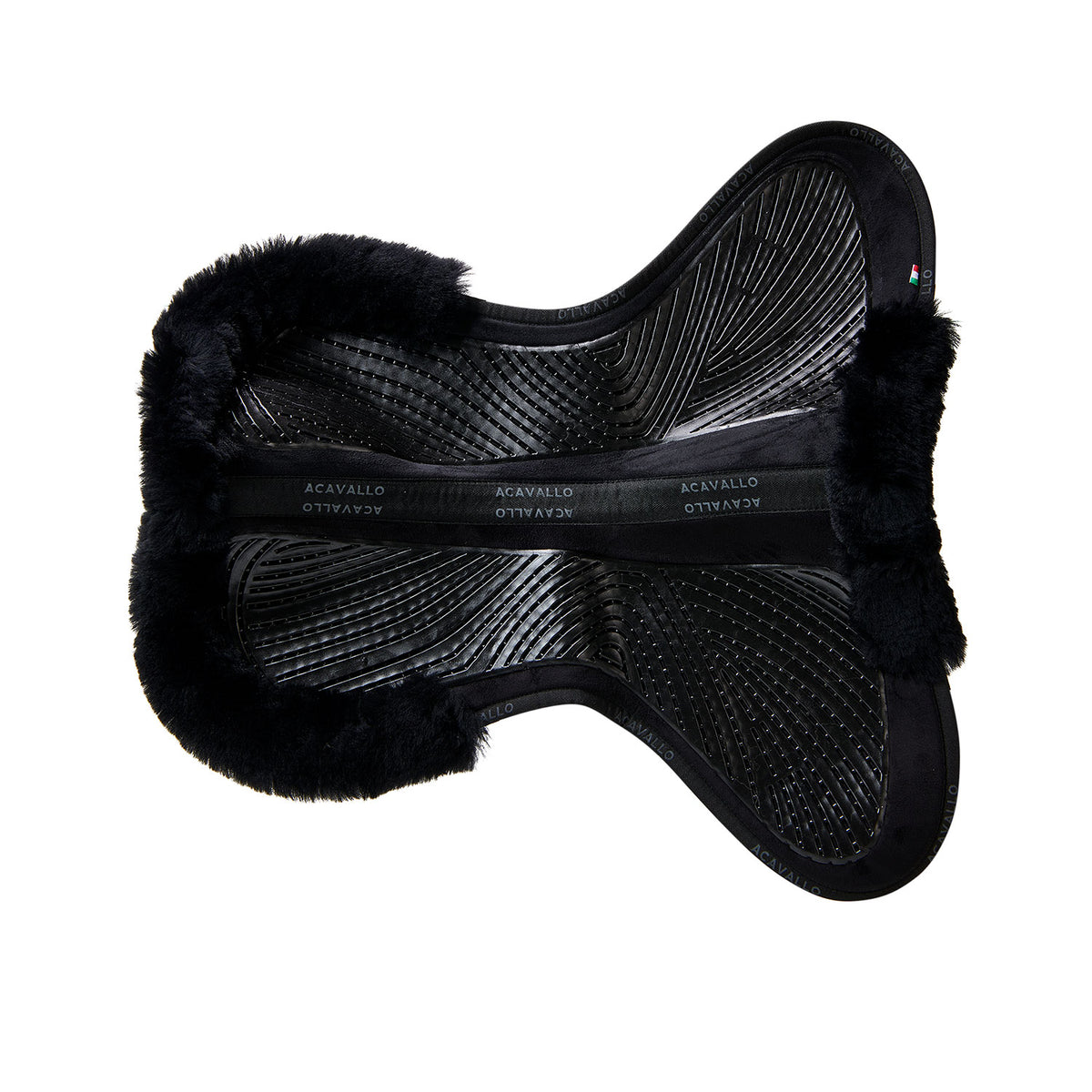 Acavallo - Underlag, Slim pad, close contact, cut-out lammeskind, dobbeltsidet gel, flat