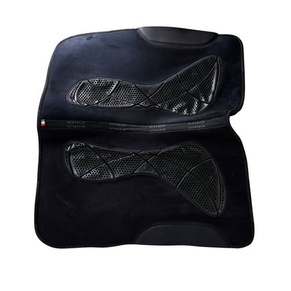Acavallo - Sadelunderlag, western, ruskind, gel grip