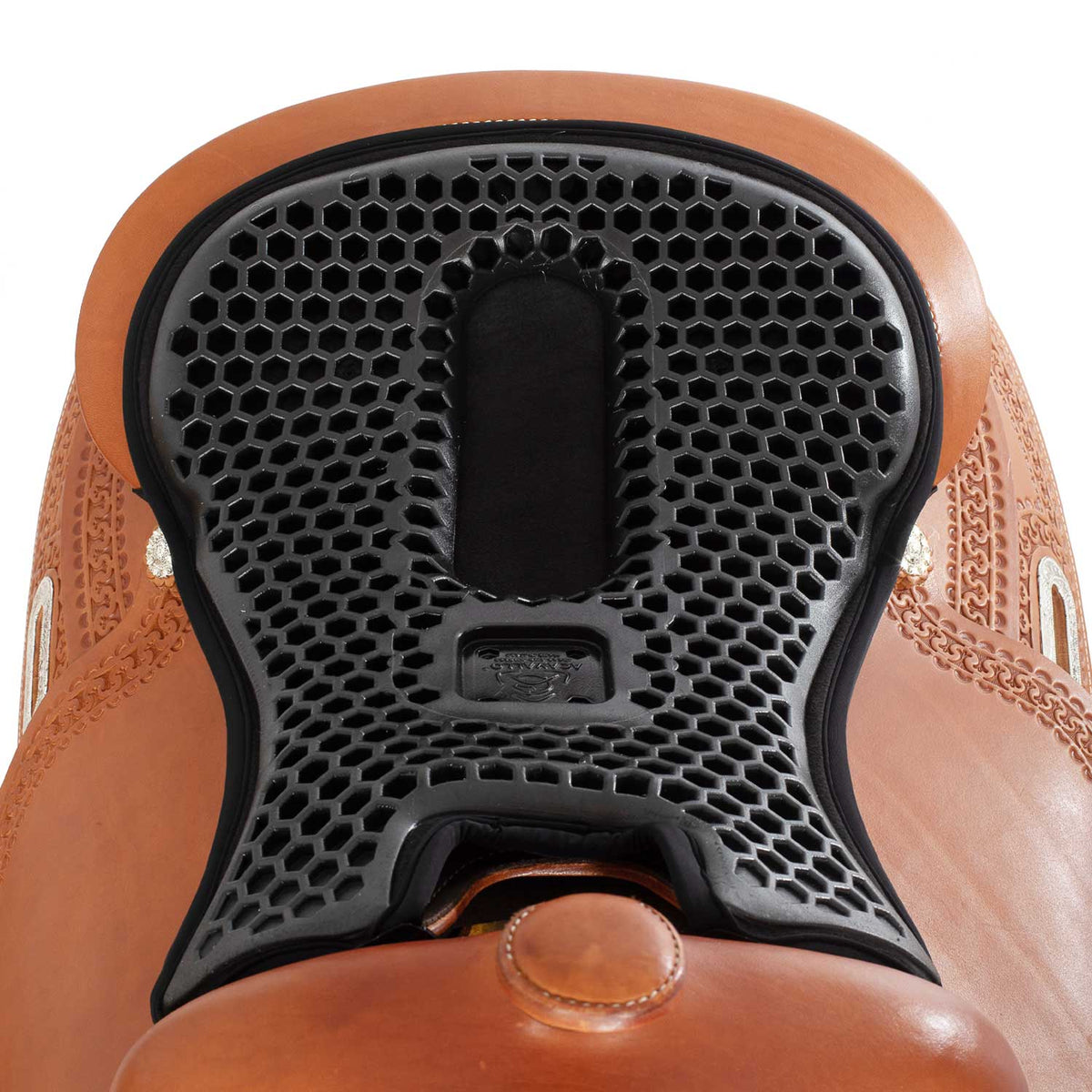 Acavallo - Sædehynde, Ortho-Coccyx, western, Hexagonal gel-out, Dri-lex 20 mm