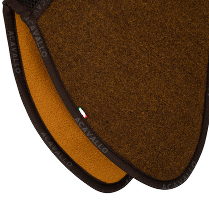 Acavallo - Underlag, memory foam, close contact, dobbelt filt, flat