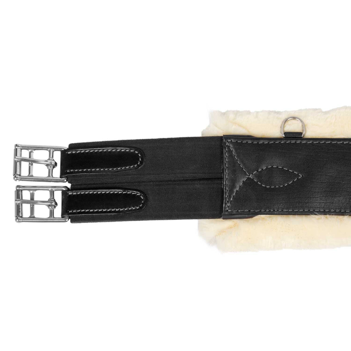 Acavallo - Springgjord med stødbeskyttelse, aftageligt kunstigt lammeskind