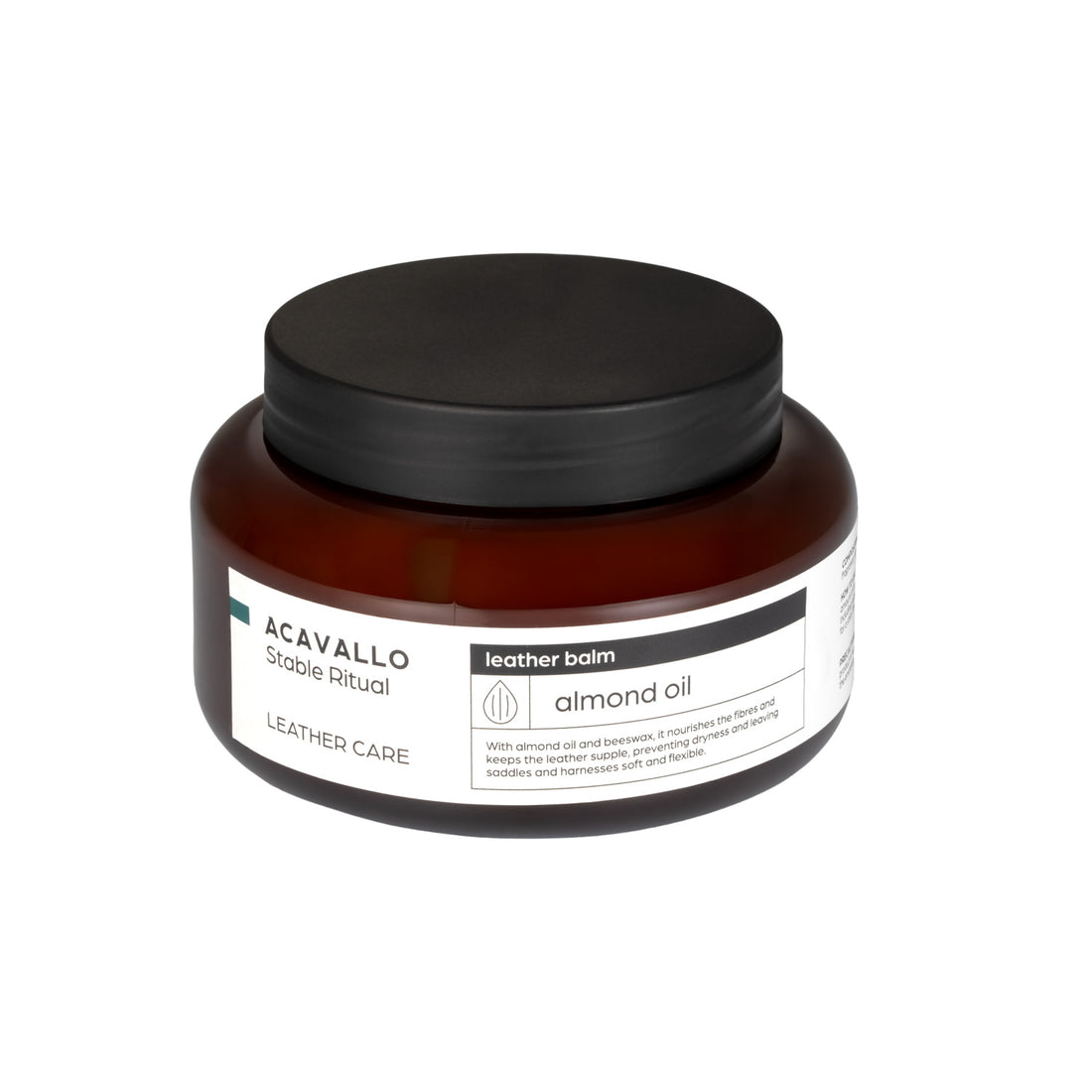 Acavallo - Læderbalsam, mandel, 500 ml (glycerin)