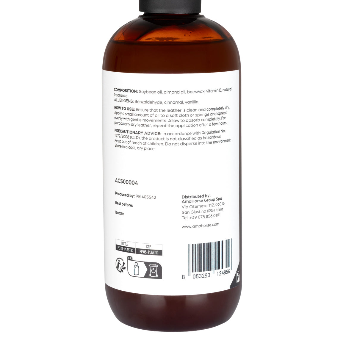 Acavallo - Læderolie, mandel, 500 ml (glycerin)
