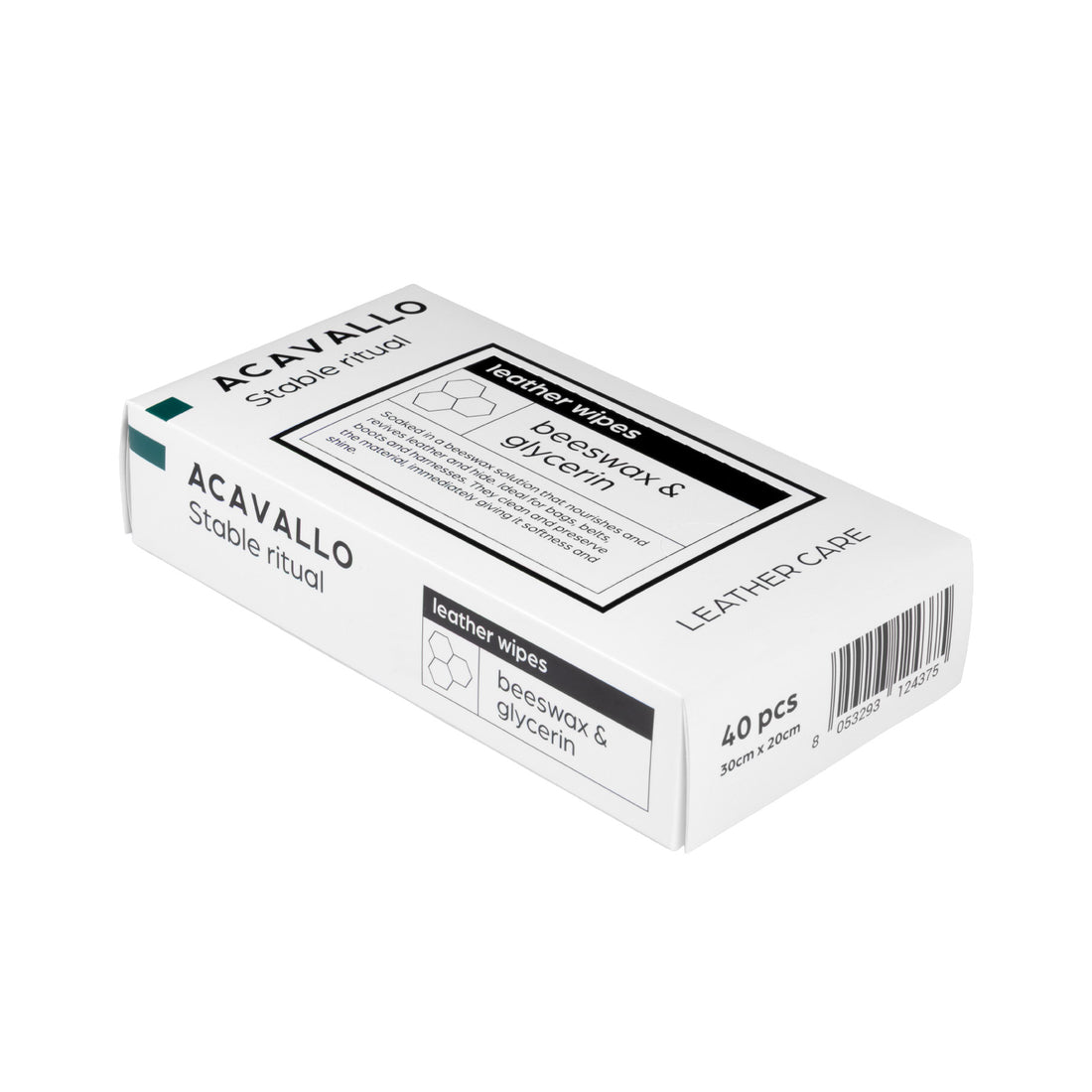 Acavallo - Læderservietter, bivoks, 40 stk.