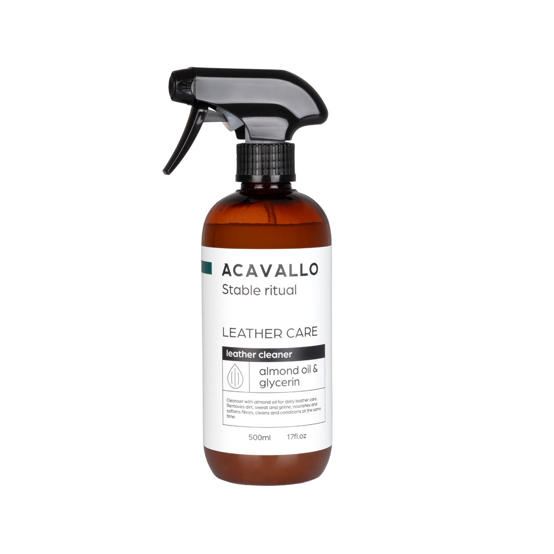 Acavallo - Lædersæbe, mandel, 500 ml (glycerin)