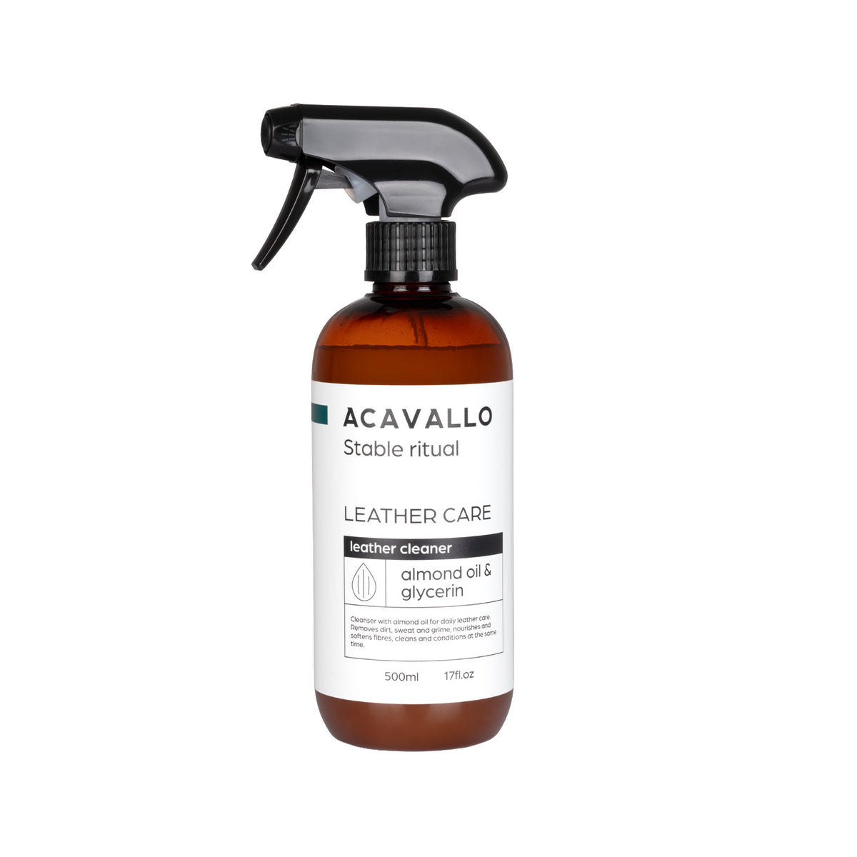 Acavallo - Lædersæbe, mandel, 500 ml (glycerin)