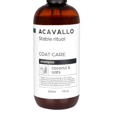 Acavallo - Shampoo, kokos og havre, silkeeffekt, 500 ml