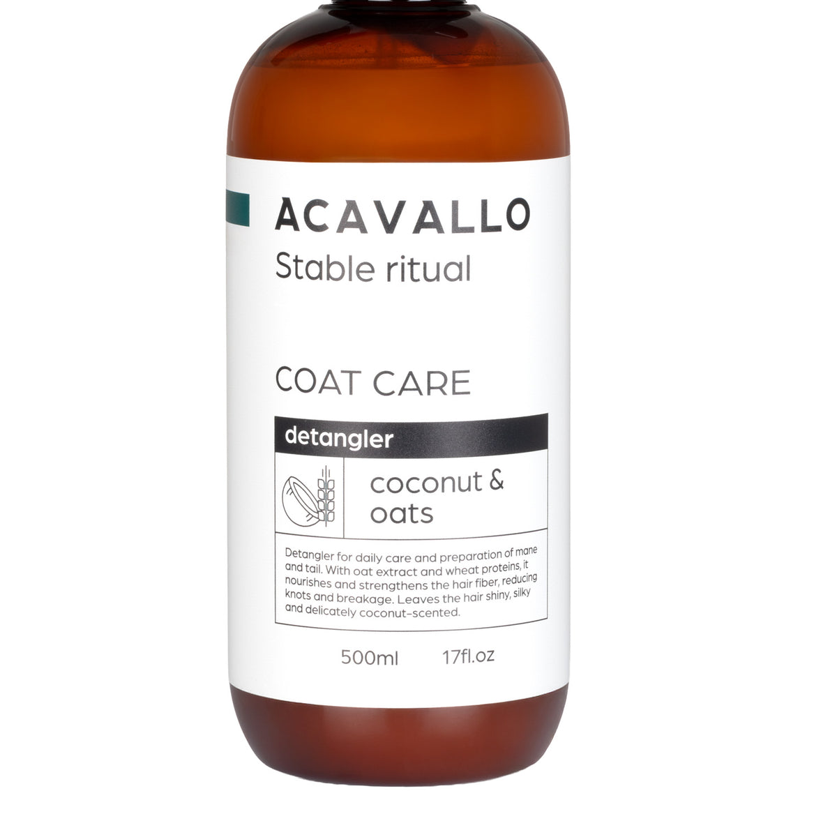 Acavallo - Manke- og halespray, kokos, havre og biotin, 500 ml