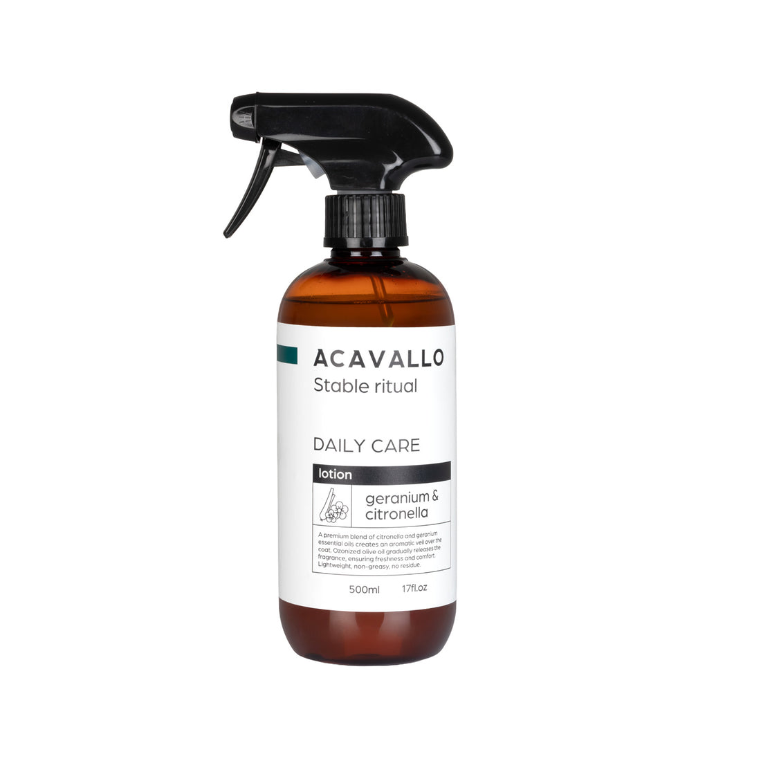 Acavallo - Insektlotion, citronella, neem og ozon, 500 ml