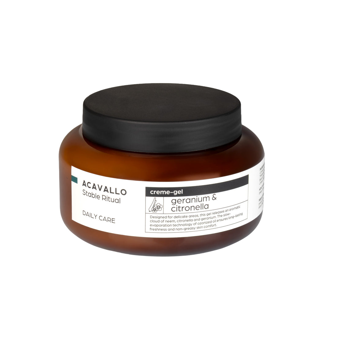 Acavallo - Insekt-gelcreme, citronella, neem og ozon, 500 ml
