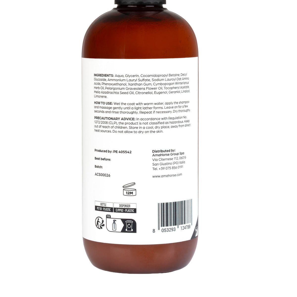 Acavallo - Insektshampoo, citronella, geranium og neem, 500 ml