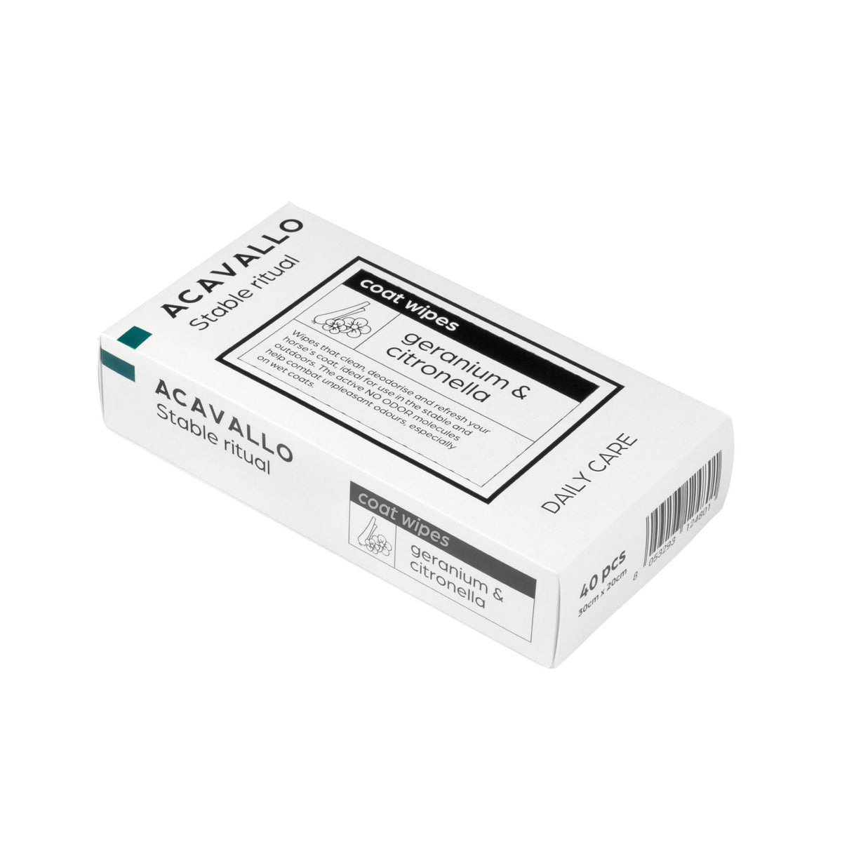 Acavallo - Insektservietter, citronella, 40 stk.