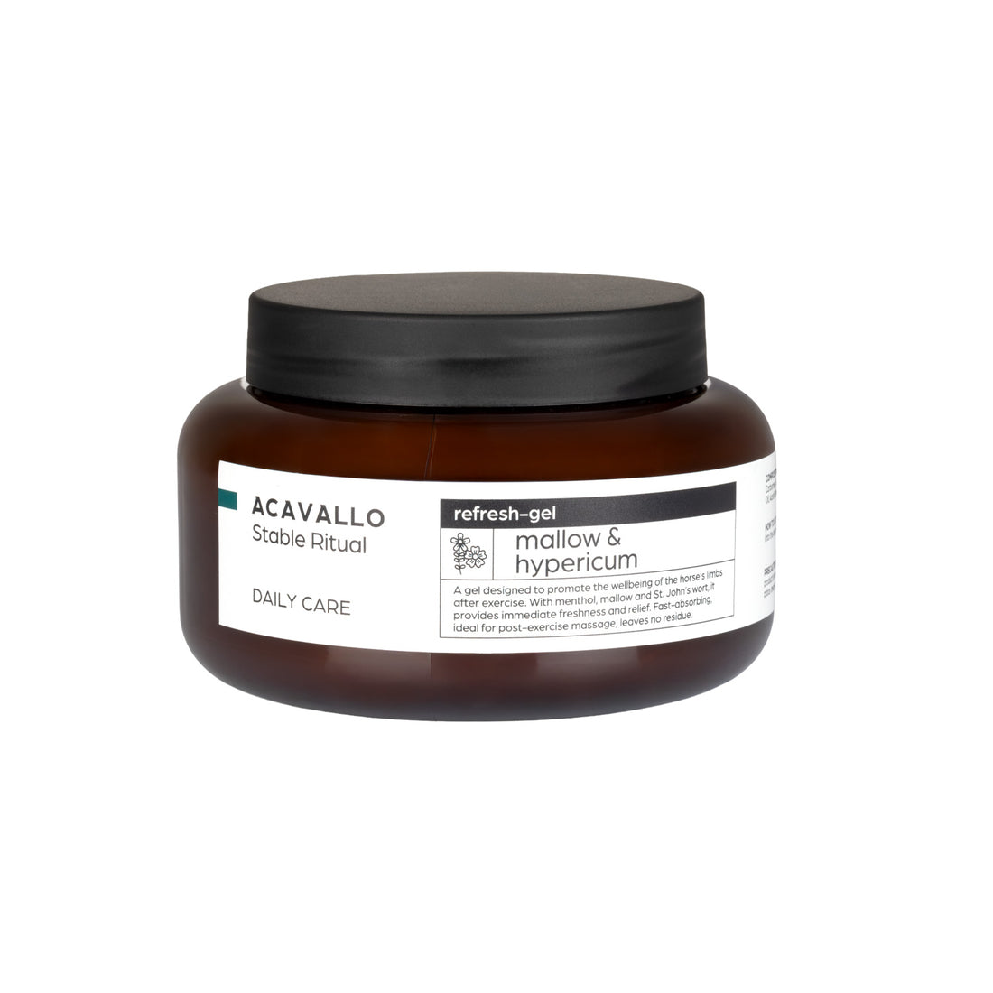 Acavallo - Kølende gel, katost og perikon, 500 ml