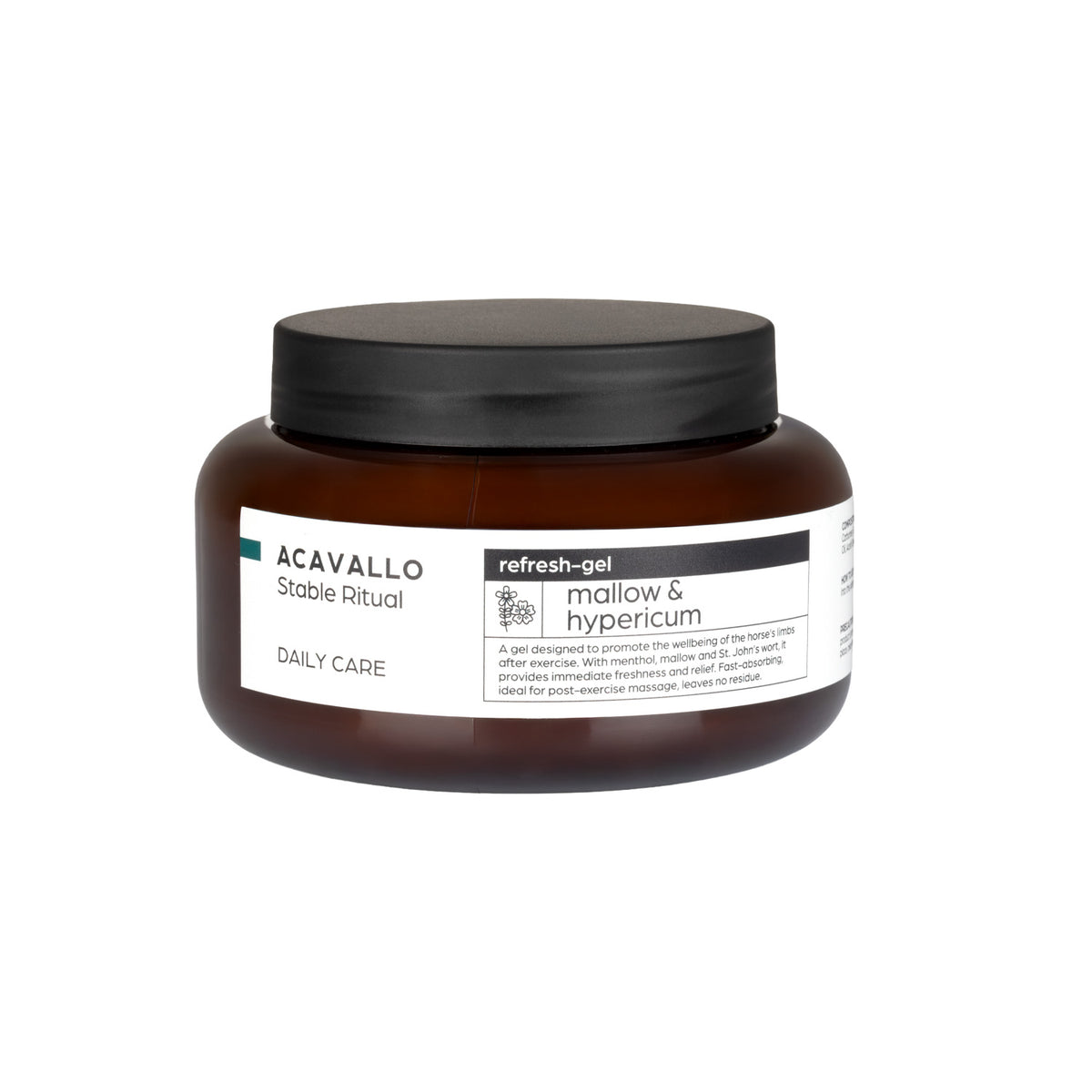 Acavallo - Kølende gel, katost og perikon, 500 ml