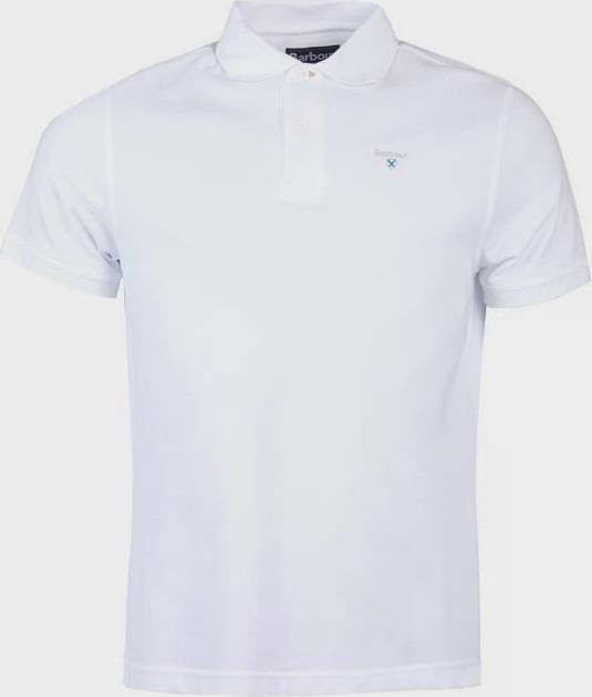 Barbour - Herre, Polo, Lightweight- Whisper White