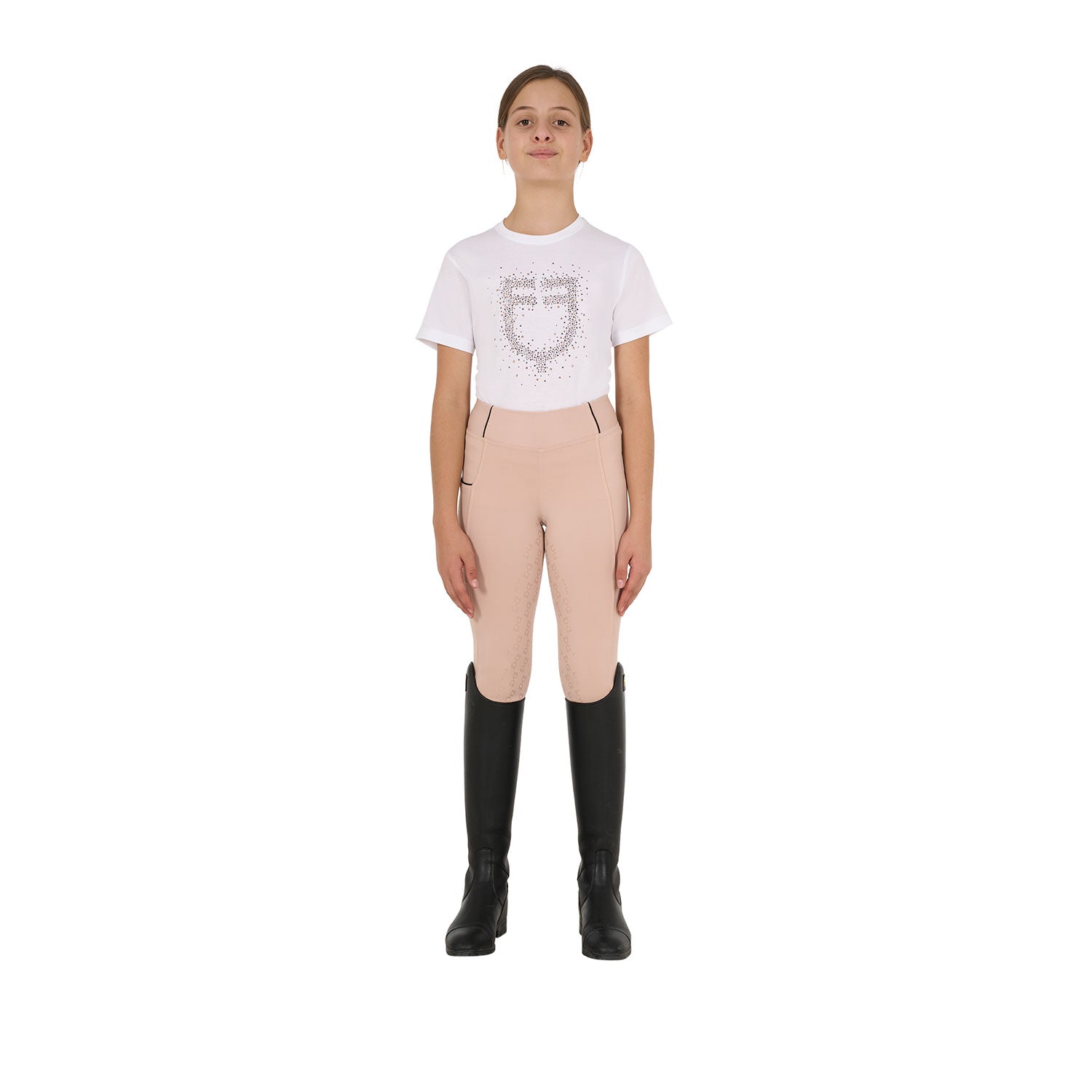 Equestro - Junior Leggins med fullgrip