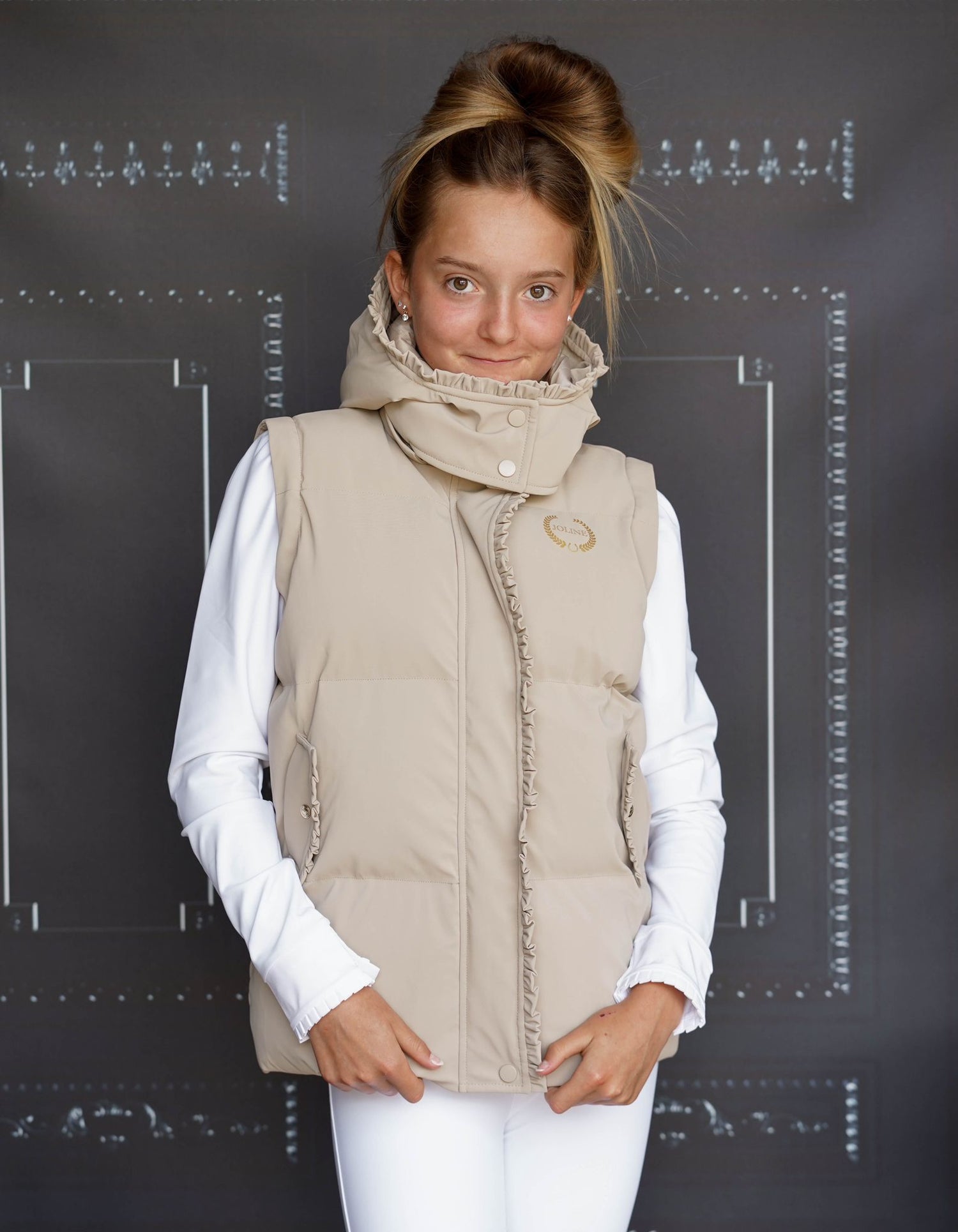 Joline - Vinter jakke/vest, beige