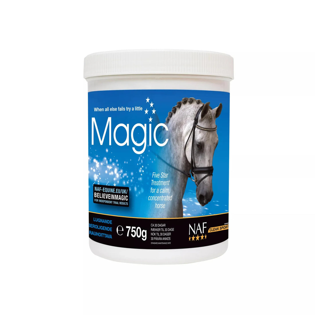 NAF - Magnesium, Beroligende, Magic Pulver, 750G