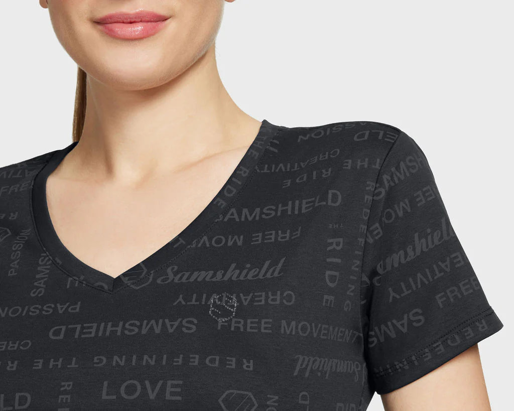 Samshield - T-shirt, Dame, Auxane Kortærmet, SS24 - Black