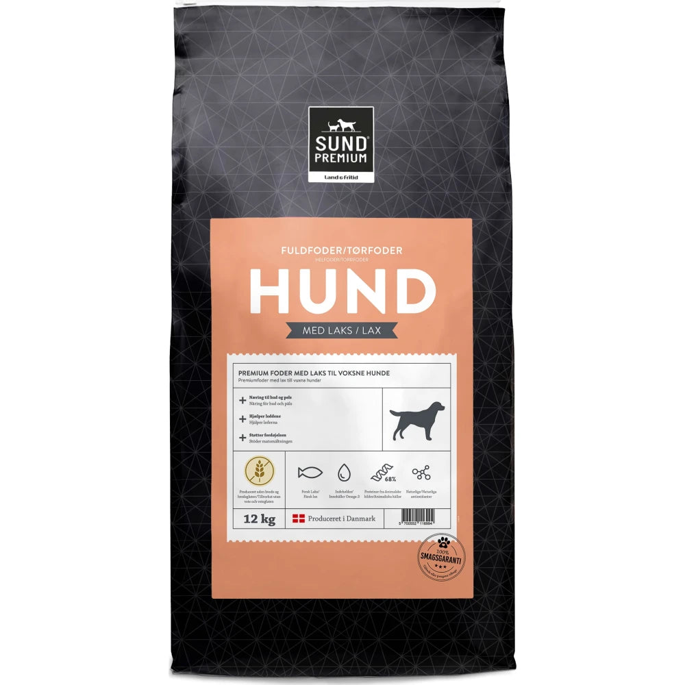 Sund Premium Hund Laks - 12 kg