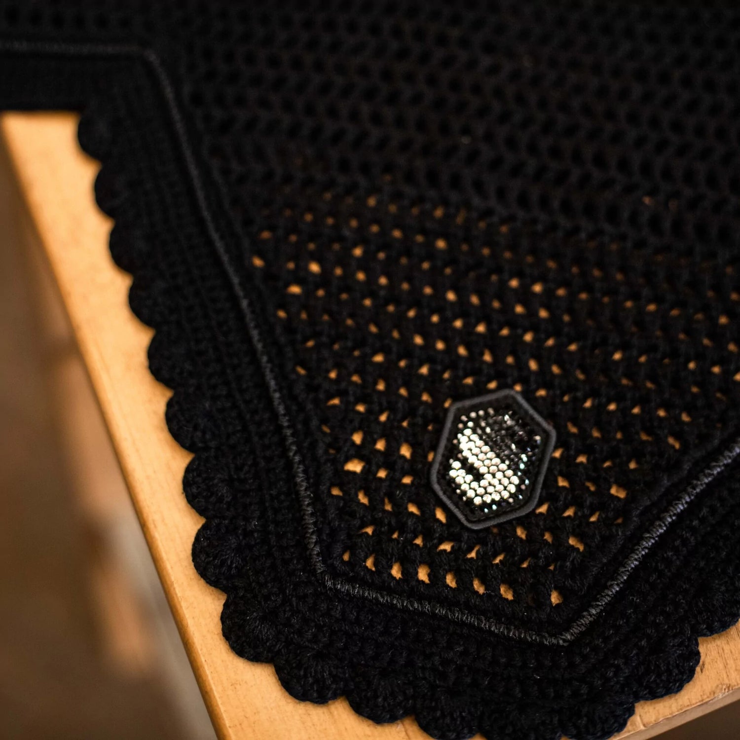 Samshield- Hut, Soundsheild Swarovski, Sort