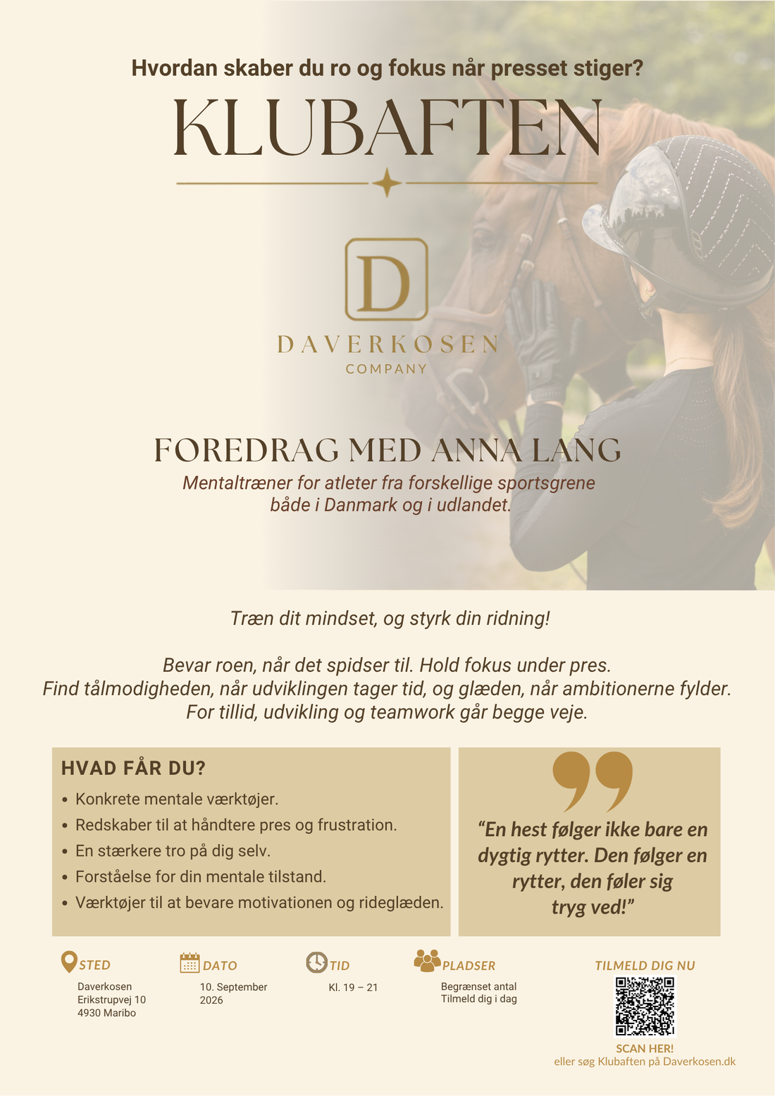 Klubaften med Anna Lang