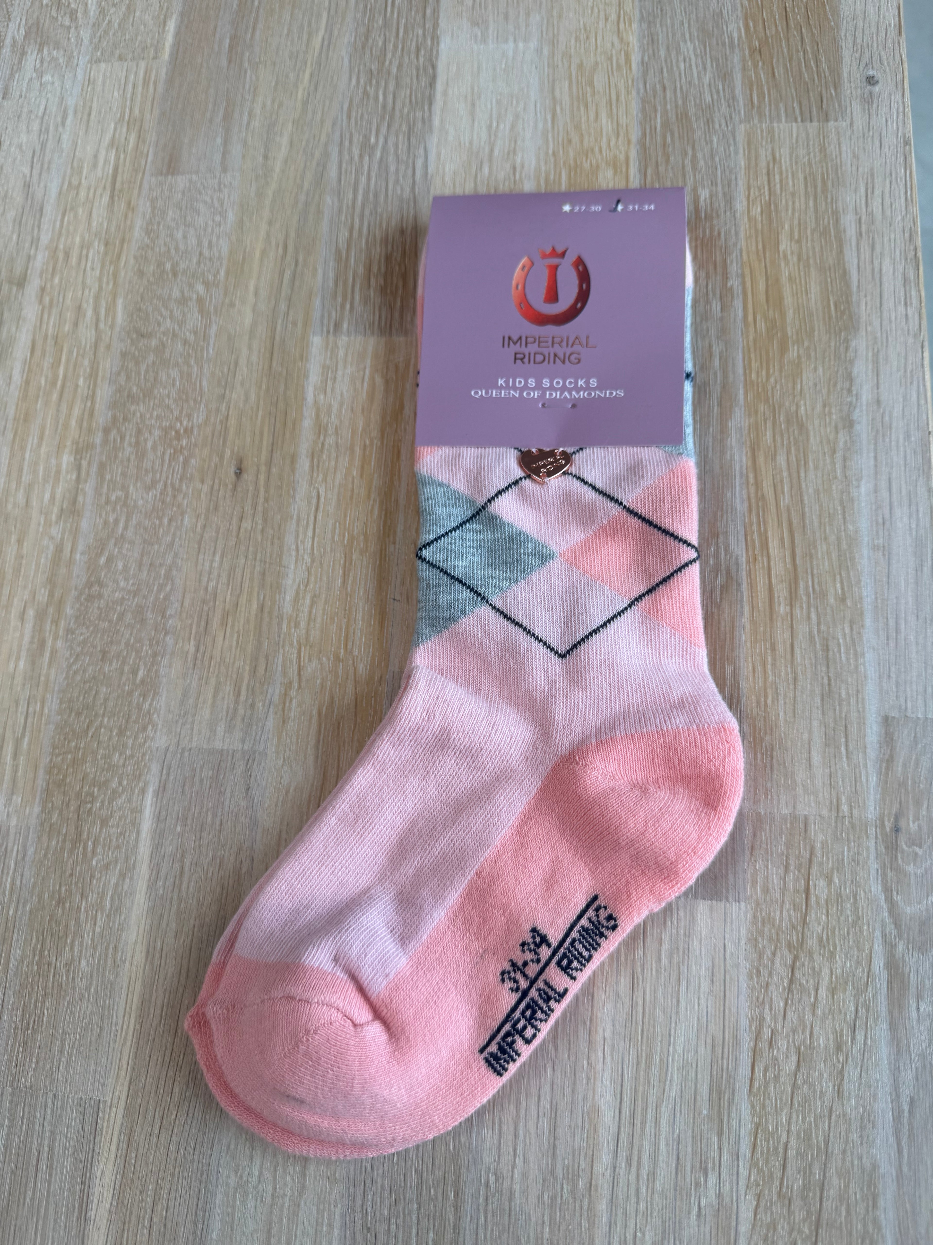 Imperial ridning, Sokker, Børn, Queen of diamonds- Pink