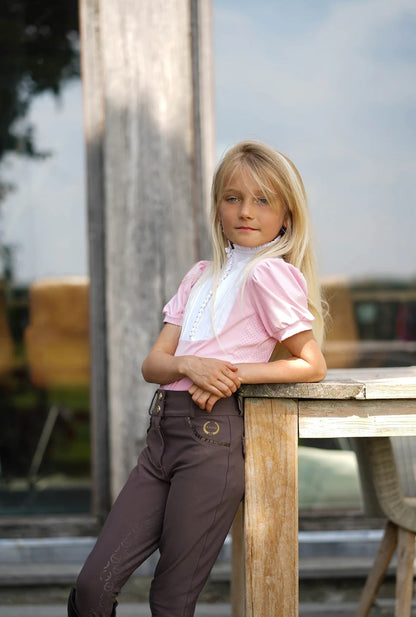 Joline  - Børn, T-shirt, korte ærmer, Josephine, Pink