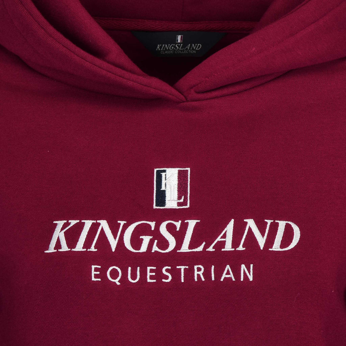 Kingsland - Hættetrøje, Classic Unisex - Navy - New KL Burgundy