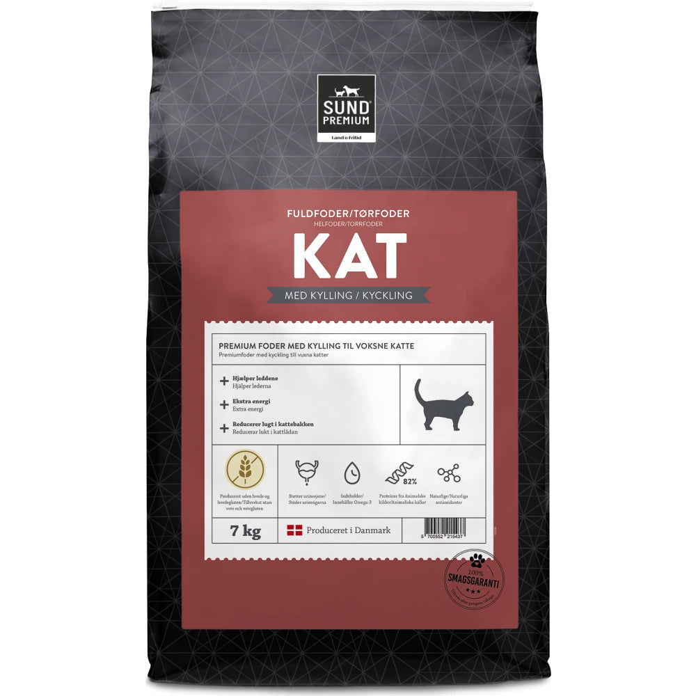 Sund Premium Kat Kylling - 7 kg