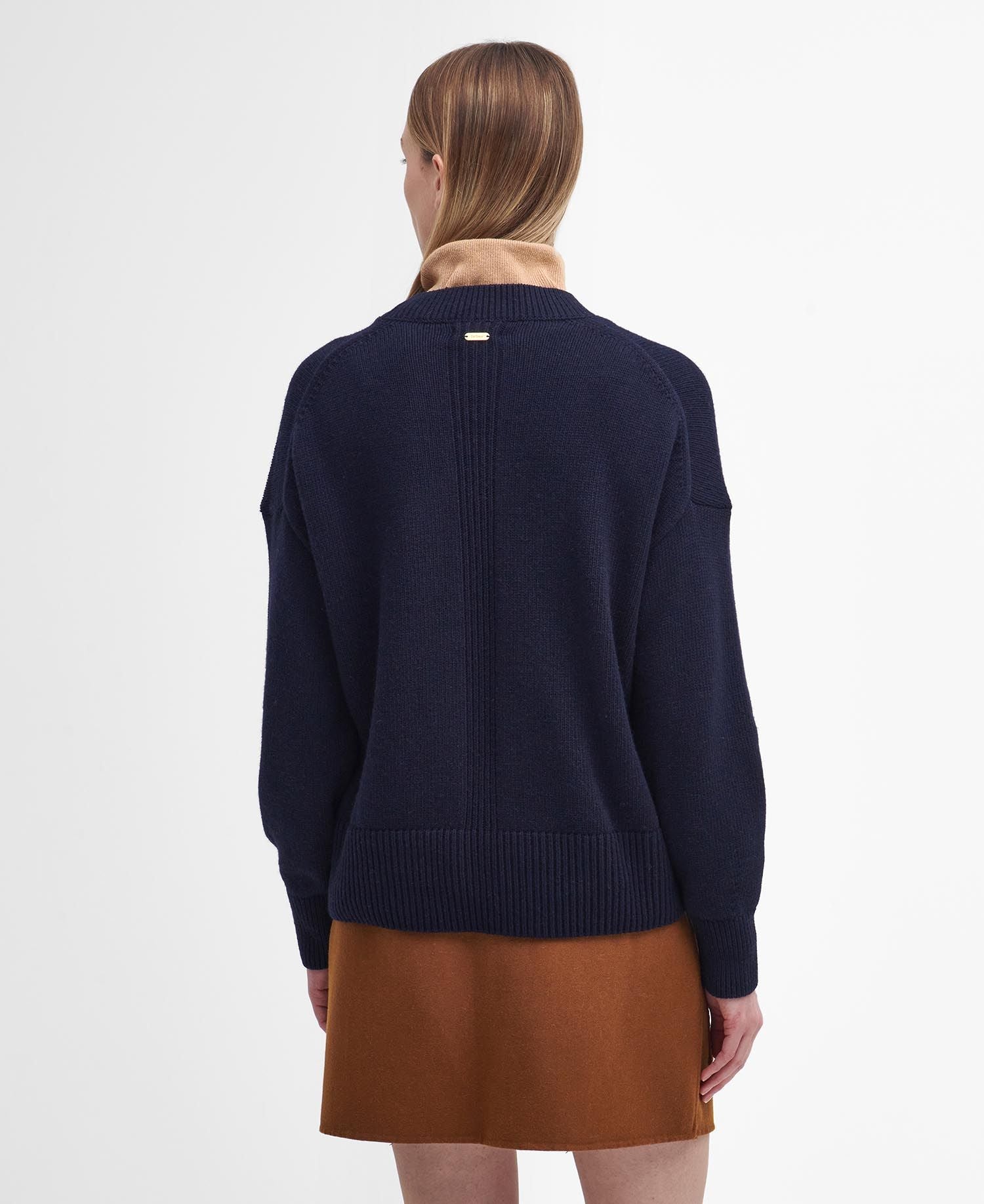 Barbour - Dame jumper, Reighton Knit - Navy