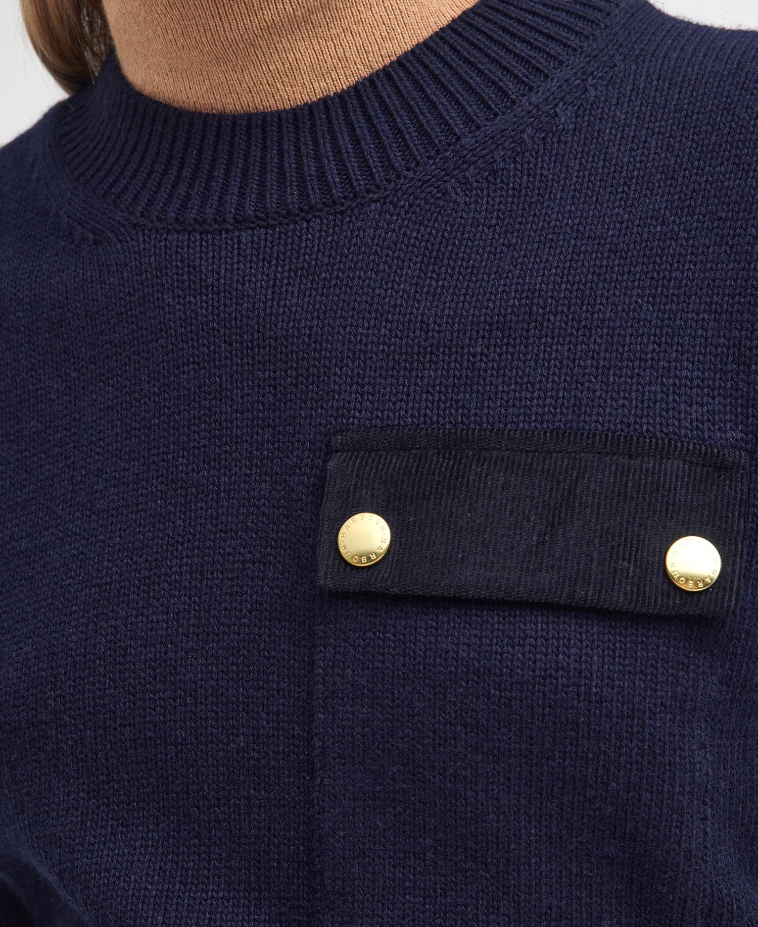 Barbour - Dame jumper, Reighton Knit - Navy