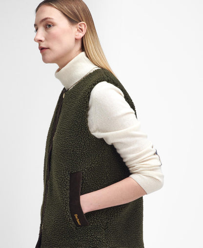 Barbour- Dame fleece vest, Dulsie Liner - Olive/Ancient