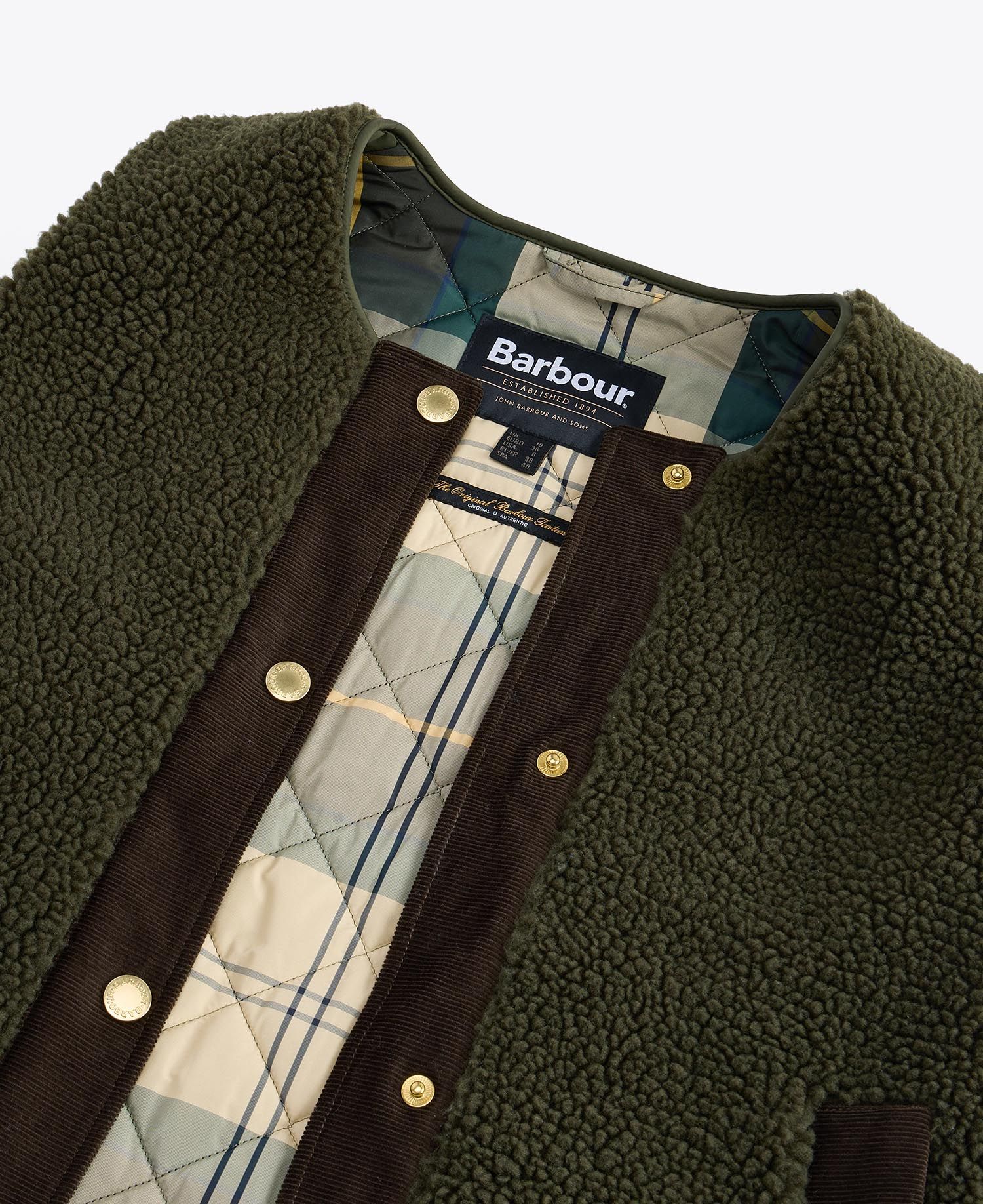 Barbour- Dame fleece vest, Dulsie Liner - Olive/Ancient