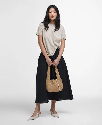Barbour Ava T-shirt – Tidløs elegance i lys sand