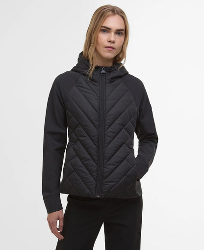 Barbour - Jakke, Dakota Quilted sweat- Black