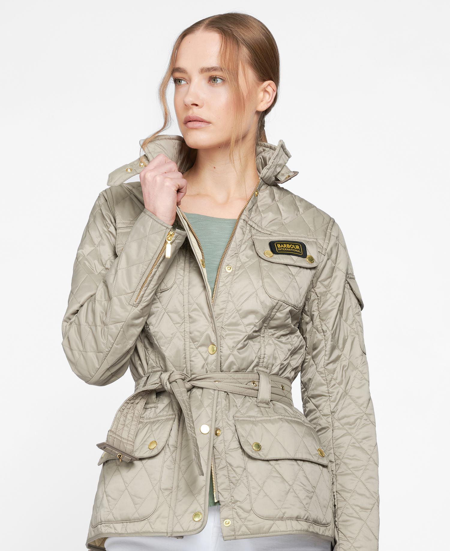 Barbour- jakke, International Quilt- Beige