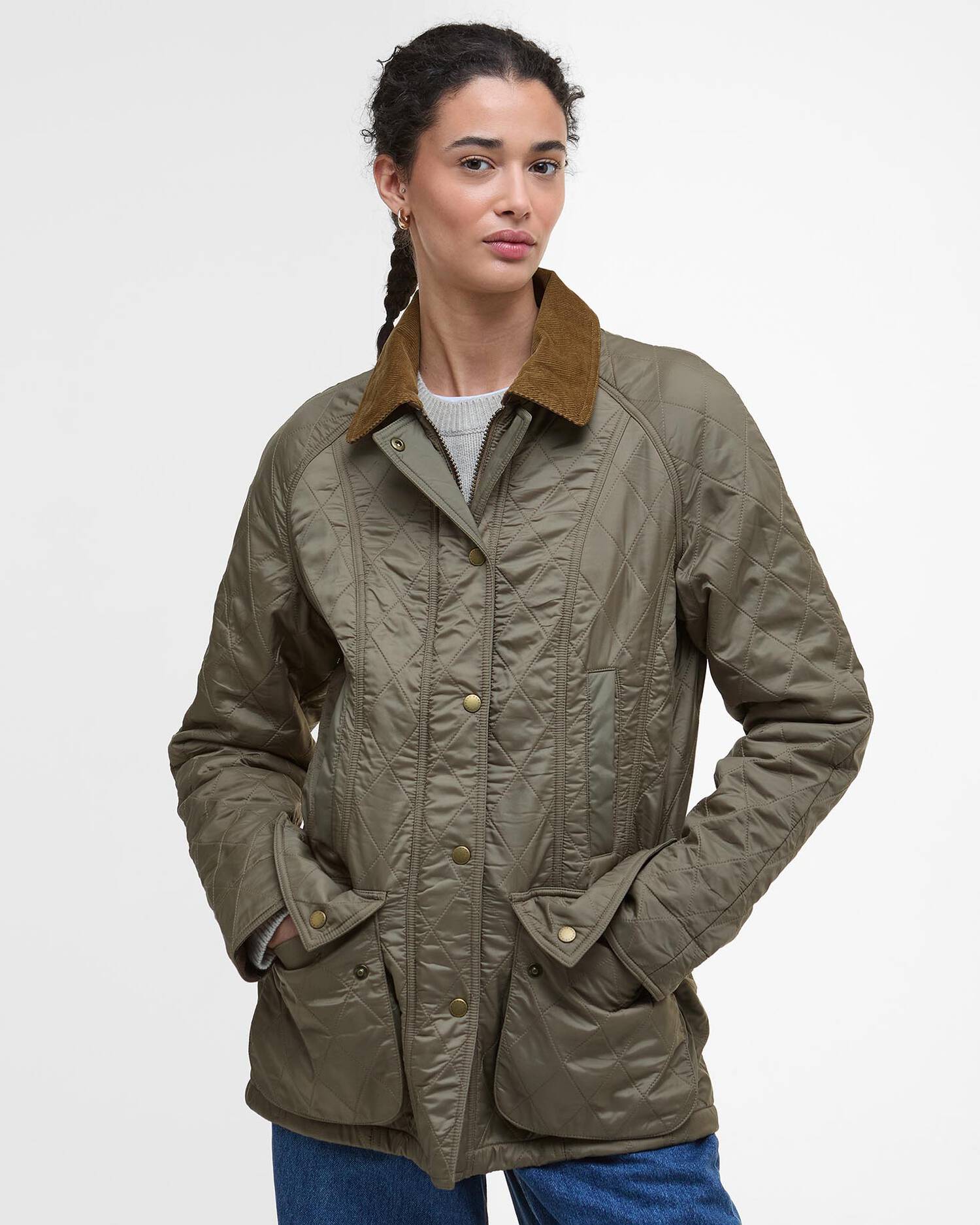Barbour- jakke, Dame, Polar Quilt- Brown