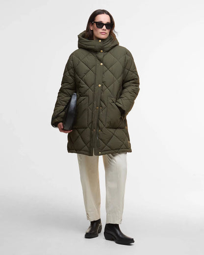 Barbour - Dame jakke, Kaliyn Puffer- Olive