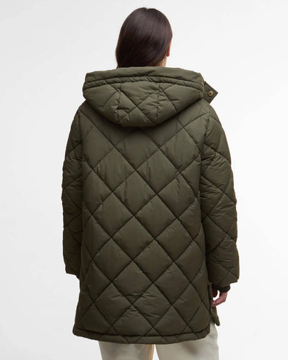 Barbour - Dame jakke, Kaliyn Puffer- Olive