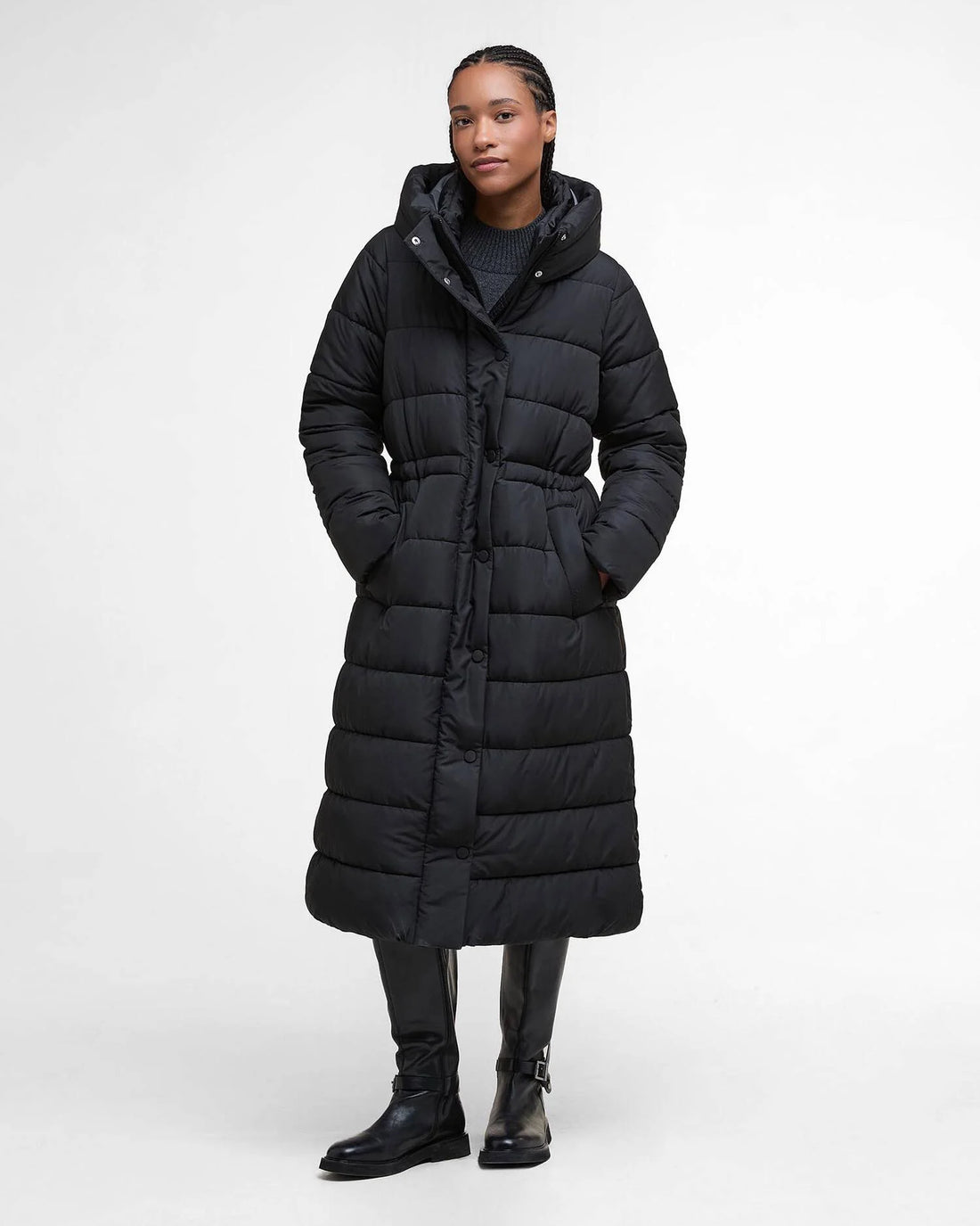 Barbour - Dame jakke, Freya Puffer- Sort