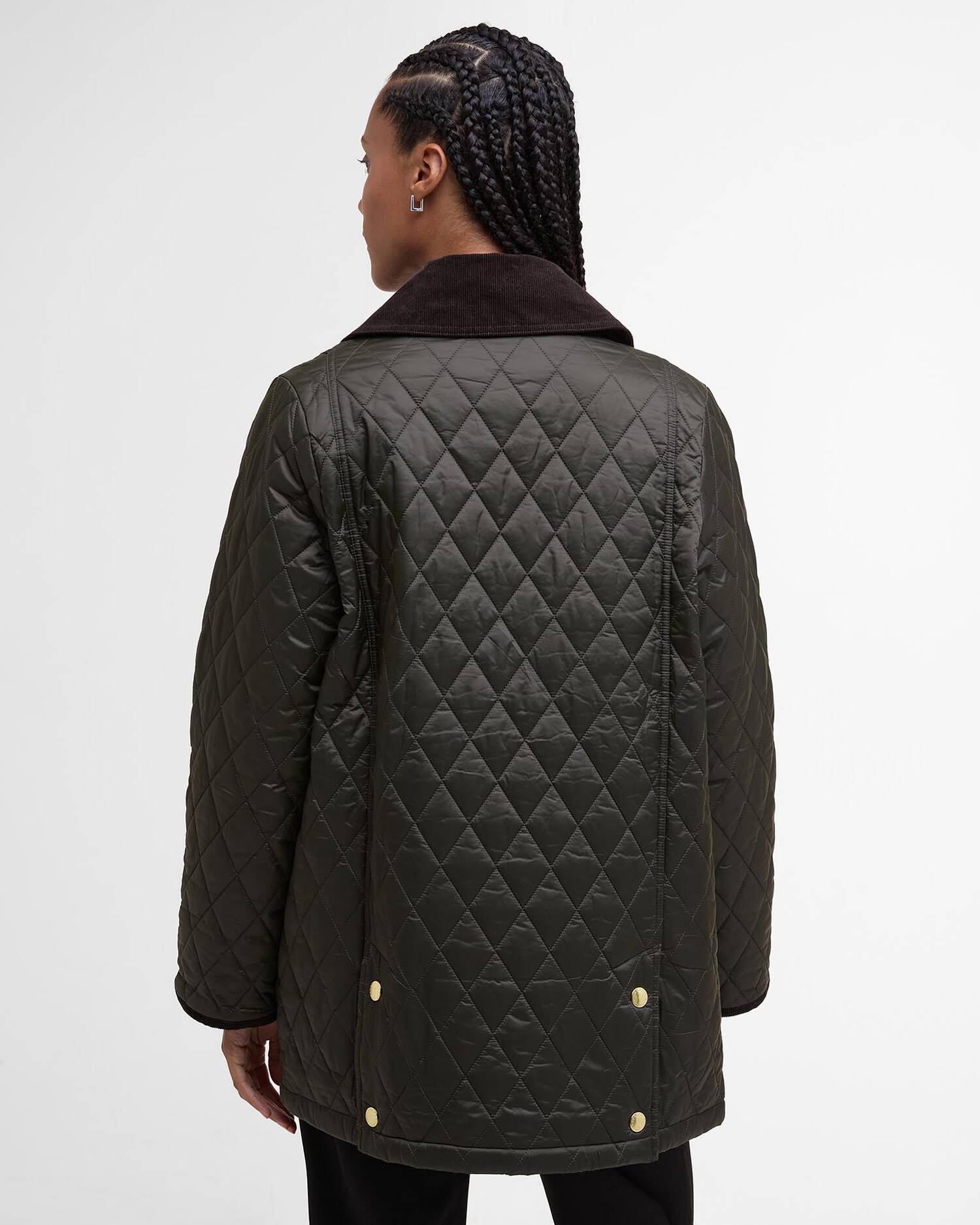 Barbour, Dame, Jakke, Beadnell Quilted- Olive